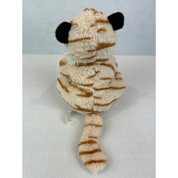 Ms. Teddy Bear Tiger Plush Toy Striped Beige/Brown Stuffed Animal Small 7" - Picture 3 of 10
